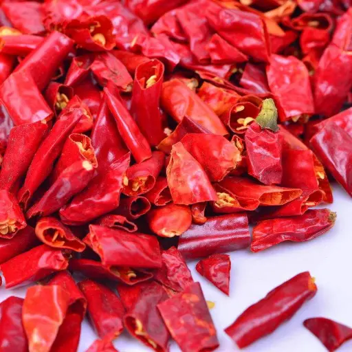 dehydrated red chilli sample