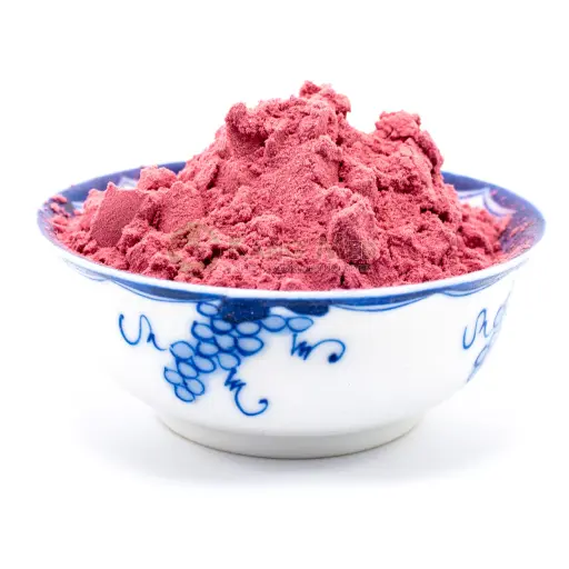 organic raspberry powder sample